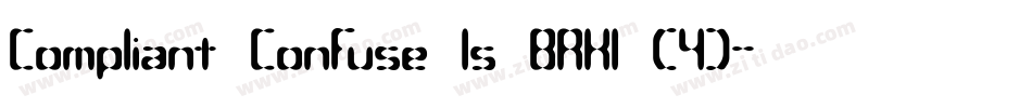 Compliant Confuse 1s BRK1 (4)字体转换